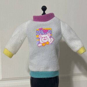 Vintage Barbie Babysitter Skipper Doll Sweater 1994 Mattel Teddy Bear Hearts